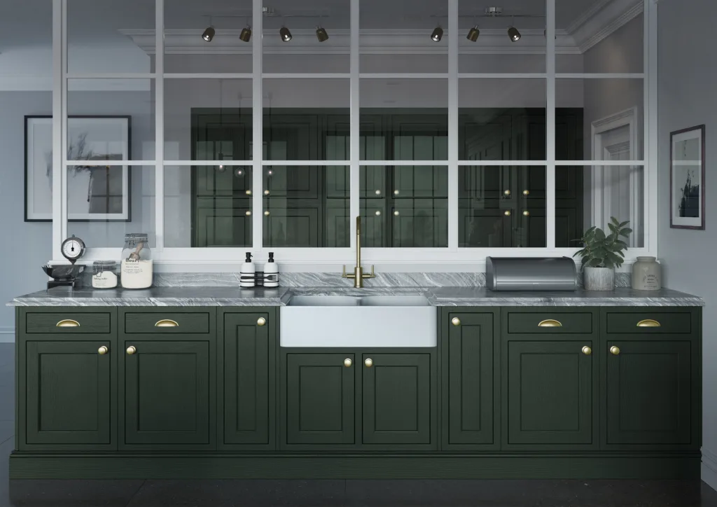 In-Frame Deep Forest Kitchen